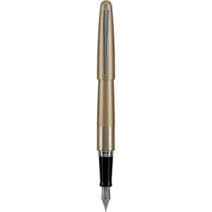 Pilot Metropolitan Collection Fountain Pen, Gold Barrel, Dots Design, Medium Nib, Black Ink (91106)