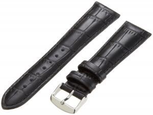 Hadley-Roma Men's MSM898RA-220 22-mm Black Alligator Grain Leather WatchStrap