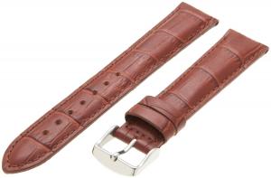 Hadley-Roma Men's MSM898RR-220 22-mm Tan Alligator Grain Leather Watch Strap