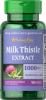 Puritan's Pride Milk Thistle 4:1 Extract 1000 mg (Silymarin)-90 Softgels