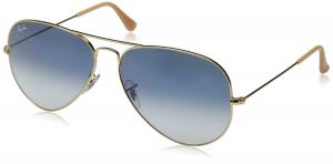 Ray-Ban RB 3025 001/3F Aviator Arista / Light Blue Crystal Gradient Lens