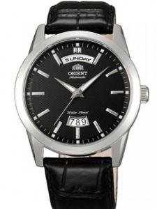 Đồng hồ nam Orient Union 21-Jewel Automatic Day and Date Watch with Black Dial and Black Strap #EV0S004B