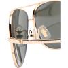 Hugo Boss 0396/P/S Men's Polarized Aviator Full Rim Outdoor Sunglasses - Light Gold/Green