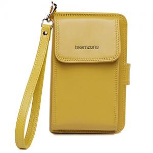 Teemzone Women's Leather Business Credit Id Card Case