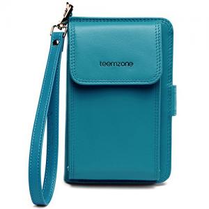 Teemzone Women's Leather Business Credit Id Card Case