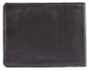 Big Skinny Men's Slimline Leather Bi-Fold Wallet, Black