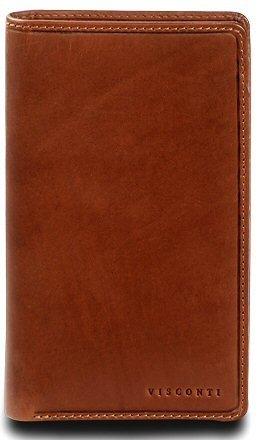 Visconti VICENZA VCN-20 Leather BIFOLD Tall Slim ID WALLET / Checkbook TRAVEL Wallet