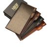 Pabojoe Men's Leather Gold Sand Wallet Removable Flipout Plug Card Setting-with Key Chain