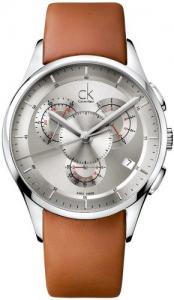 Calvin Klein Men's K2A27192 Basic Analog Display Swiss Quartz Brown Watch