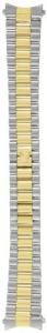 Hadley-Roma Men's MB4427RTCE-20 20-mm 14K Yellow Gold-Plated Two-Tone Watch Bracelet