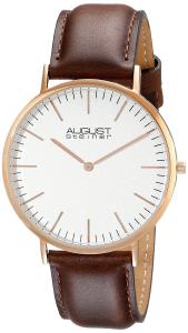 August Steiner Men's AS8084XRG Analog Display Japanese Quartz Brown Watch