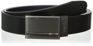 Kenneth Cole REACTION Men's Dress Reversible Belt with Gunmetal Plaque Buckle