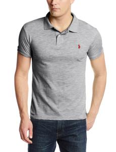 U.S. Polo Assn. Men's Slim Fit Cotton Slub Solid Polo