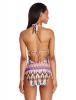 Kenneth Cole New York Women's Miss Mojave Halter Plunge One Piece Swimsuit