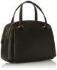 Anne Klein Lady Lock Satchel Top Handle Bag, Black, One Size