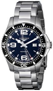 Longines Men's L3.640.4.56.6 Hydro Conquest Black Dial Watch