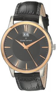 Claude Bernard Men's 63003 357R GIR Classic Gents Analog Display Swiss Quartz Grey Watch