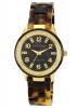 Anne Klein Women's 10/9956BMTO Swarovski Crystal Accented Gold-Tone Tortoise Resin Watch
