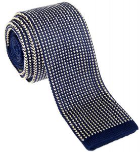 Retreez Exquisite Vertical Stripe Men's 2" Skinny Knit Tie - Various Colors
