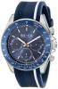 SO&CO New York Men's 5010R.1 Monticello Day and Date Tachymeter Watch with Blue Rubber Band