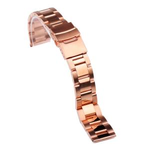 Quai đồng hồ Osgar 18/20/22/24mm Stainless Steel Bracelet Watch Band Strap Straight End Solid Links Fold-over Clasp