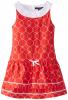 Nautica Little Girls' Rope and Anchor Print Dress with Double Tier Skirt