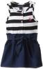 U.S. POLO ASSN. Little Girls' Jersey Top and Denim Bottom Dress
