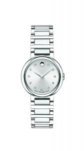 Movado Women's 0606789 "Concerto" Stainless Steel Watch with Diamonds