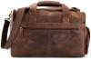 LEABAGS - Unisex Leather Travel Weekender Holdall Sports Bag "Oslo" Vintage Style made of Genuine Buffalo Leather