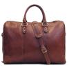 Floto Roma Duffle Saddle Brown Italian Leather Weekender Travel Bag
