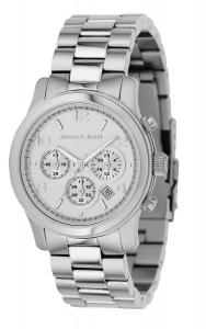 Michael Kors Watches Silver Chronograph Runway Watch