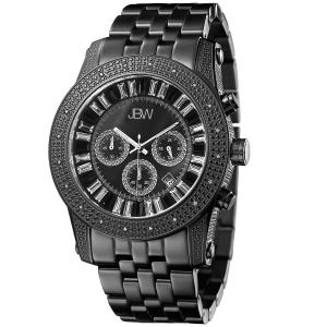 JBW Men's JB-6219-L "Krypton" Black Chronograph Diamond Watch