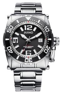 JIUSKO Deep Sea 69LSB02 Mens 24 Jeweled Automatic Lightweight Titanium 300m Dive Watch