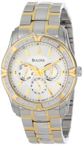 Bulova Men's 98E112 Diamond Set Case Watch