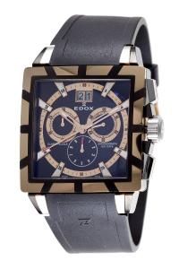 Edox Men's  10013 357RN NIR Chronograph Big Date Classe Royale Watch