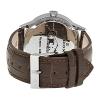 Edox Les Vauberts Silver Dial Brown Leather Mens Watch 34005-3A-ABN