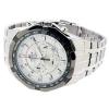 Men's Stainless Steel Edifice White Dial Tachymeter Chronograph