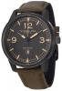 Stuhrling Original Men's 1129Q.03 Condor Swiss Quartz Date Green Leather Strap Watch