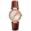 Đồng hồ nữ Michael Kors Petite Darci Rose Dial Brown Leather Ladies Watch MK2353
