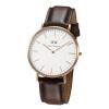 Daniel Wellington Men's 0109DW Classic Bristol Analog Display Quartz Brown Watch