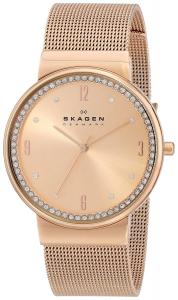 Skagen Women's SKW2130 Ancher Quartz 3 Hand Stainless Steel Rose Gold Watch