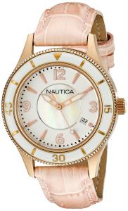 Nautica Women's A16697M NCS 14 MID Analog Display Quartz Pink Watch