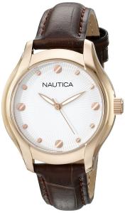 Nautica Women's N11634M NCT 18 Mid Analog Display Quartz Brown Watch
