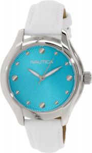 Nautica Women's N10509M White Leather Quartz Watch