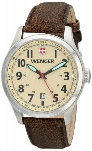 Wenger Men's 0541.106 Analog Display Swiss Quartz Brown Watch