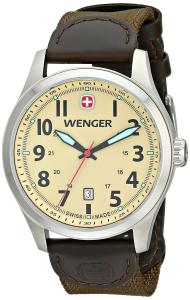Wenger Men's 0541.108 Analog Display Swiss Quartz Green Watch