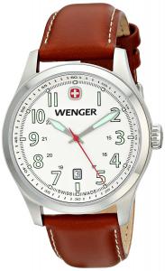 Wenger Men's 0541.103 Analog Display Swiss Quartz Brown Watch