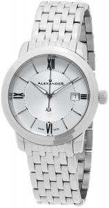 Alexander Heroic Macedon Silver Dial Stainless Steel Bracelet Swiss Men's Watch A111B-04
