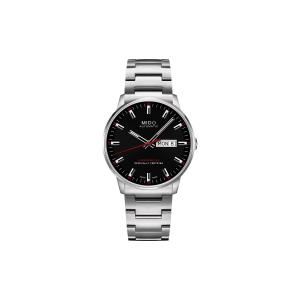 Mido M0214311105100 Commander II Mens Watch - Black Dial Stainless Steel Case Automatic Movement