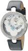 Akribos XXIV Women's AK601GY Lady Diamond Flower Dial Swiss Quartz Leather Strap Watch